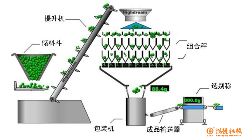 肉丸包裝機(jī)工作流程 肉丸包裝機(jī)工作流程